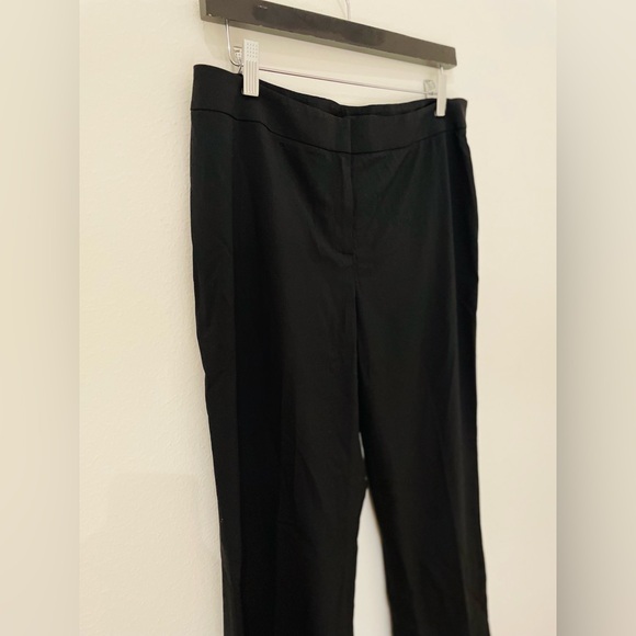 Lafayette 148 New York Wool Barrow Straight Leg Pants Black Women's Size 10 - Picture 5 of 7
